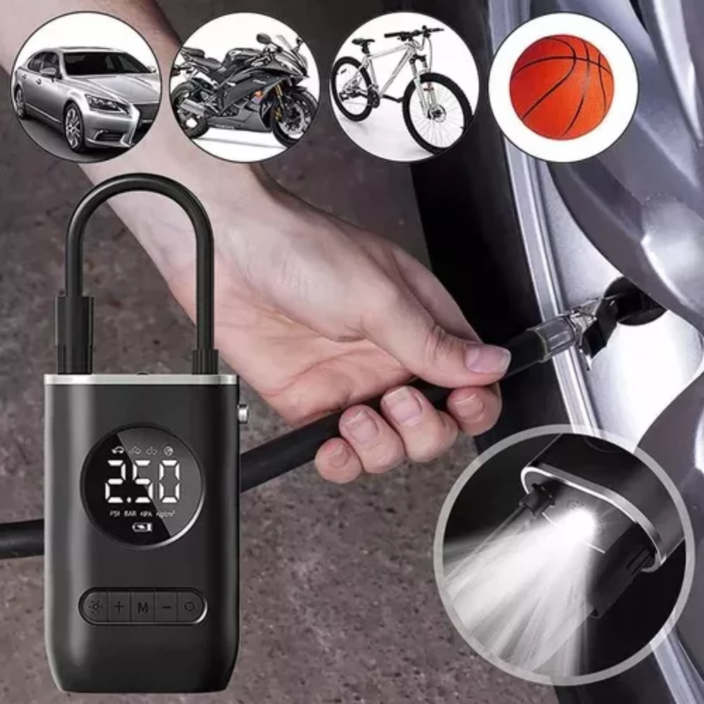 Compresor Portable Inflador De Llantas C