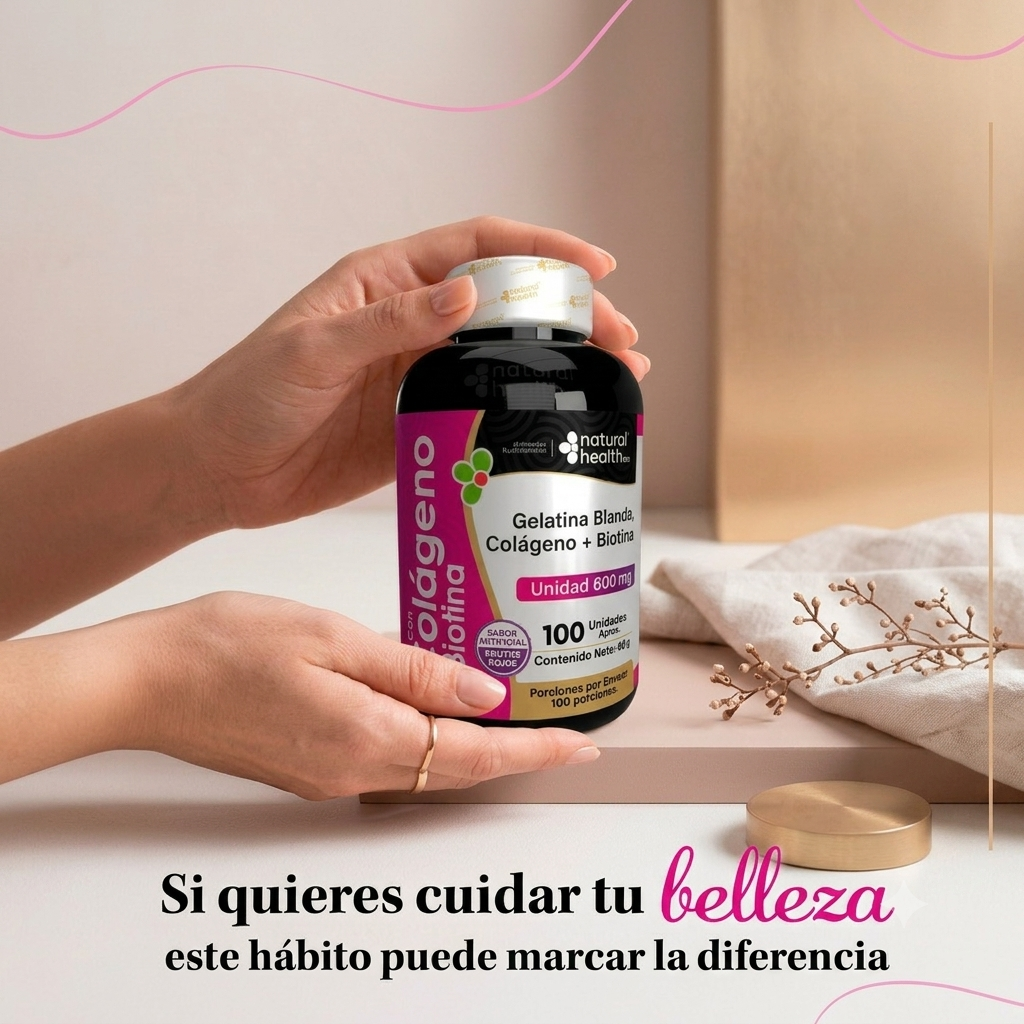 Gelatina colageno +biotina x100